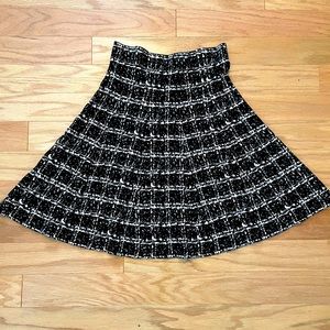 Max Studio Women's Size L Flare Skirt Black ViscoseMax